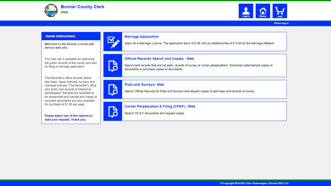 Self-Service - Bonner County, Idaho