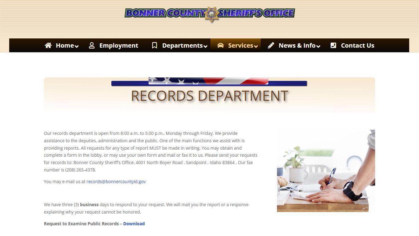 Records | BonnerSO.org